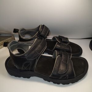 Rockport XCS Black Adjustable Sandals Men's sz 13M.